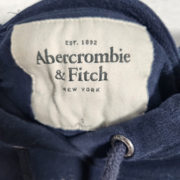 Abercrombie & Fitch Navy Blue Hoodie size Small - Picture 5 of 9